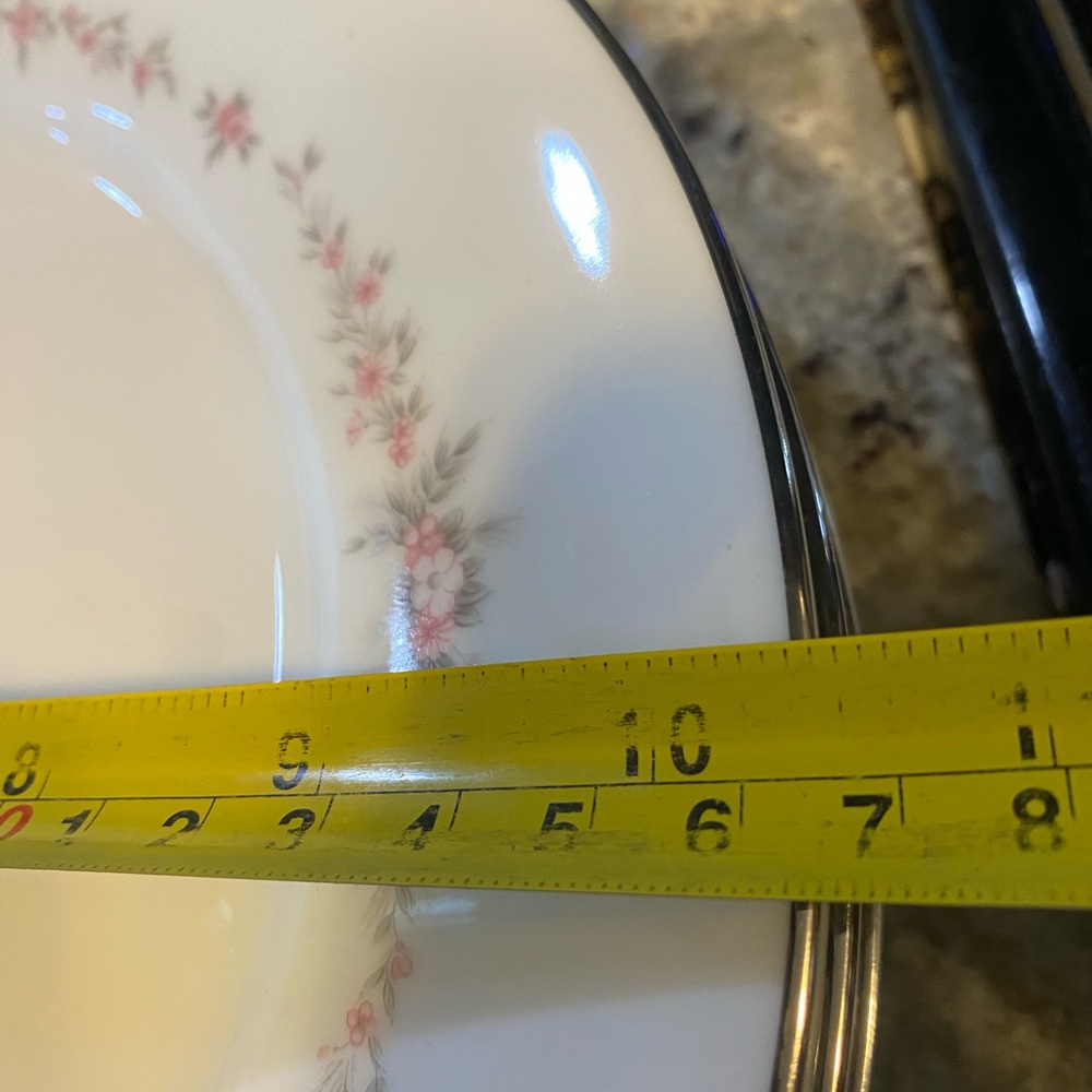 Set of 6 Noritake ROSEPOINT 6206 Dinner Plates - Picture 9 of 10
